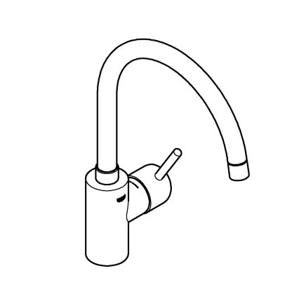 GROHE 32661003 - Drezová batéria CONCETTO lesklý chróm