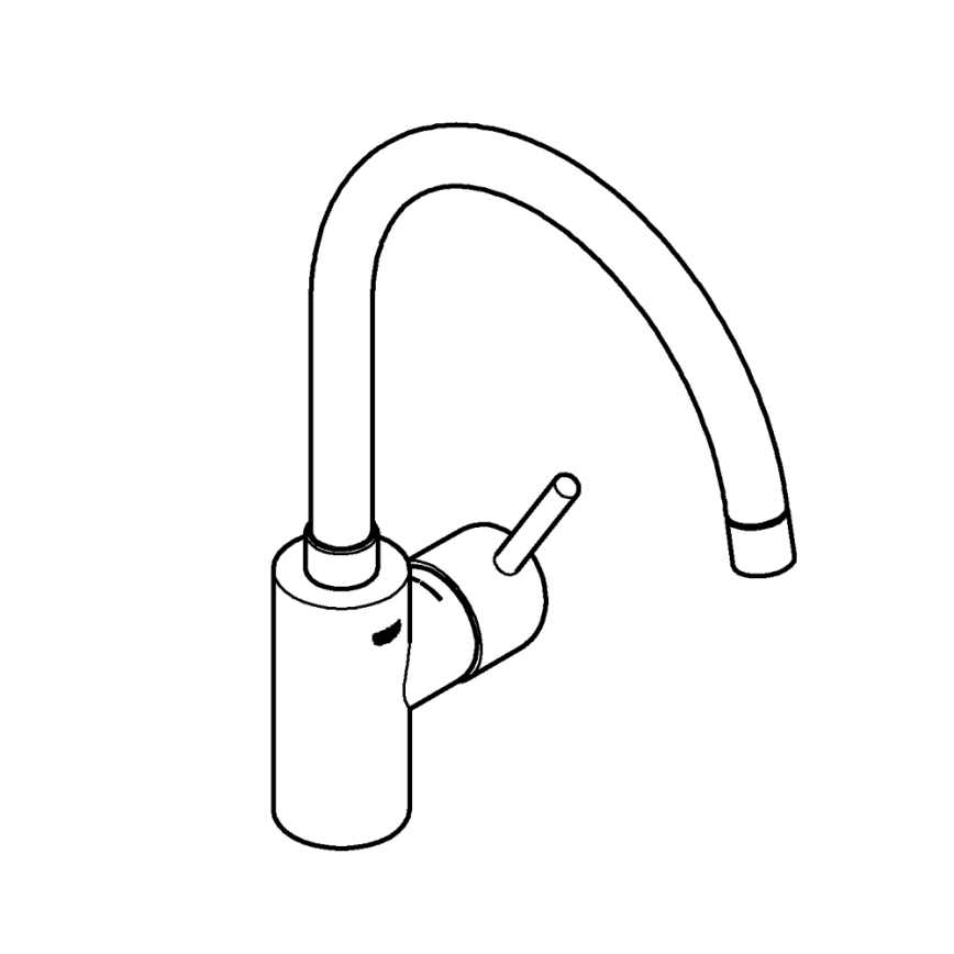 GROHE 32661003 - Drezová batéria CONCETTO lesklý chróm
