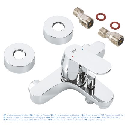 GROHE 32831000 - Vaňová batéria EUROSMART COSMOPOLITAN DN 15, lesklý chróm