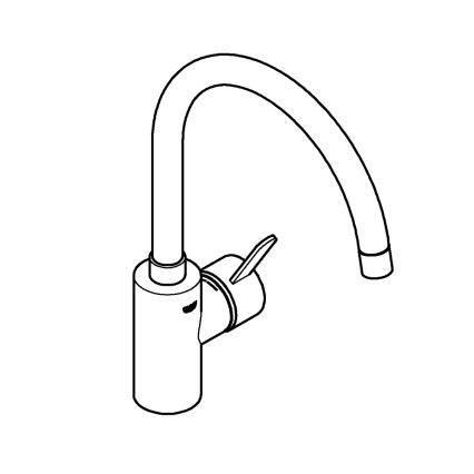 GROHE 32843002 - Drezová batéria EUROSMART COSMOPOLITAN lesklý chróm