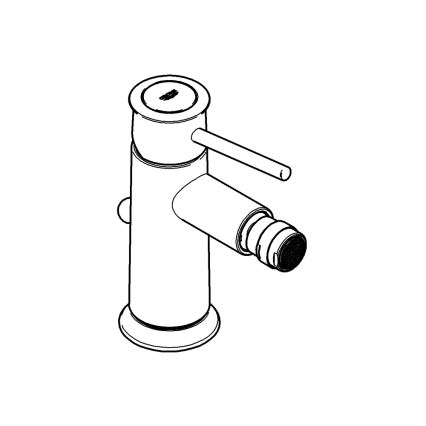 GROHE 32864000 - Bidetová batéria BAUCLASSIC, lesklý chróm