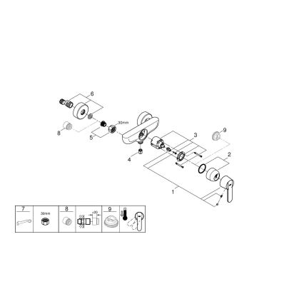 GROHE 32888000 - Sprchová batéria GET DN 15 lesklý chróm