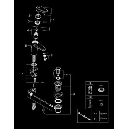 GROHE 3319020E - Umývadlová batéria EURODISC COSMOPOLITAN veľkosť S chróm