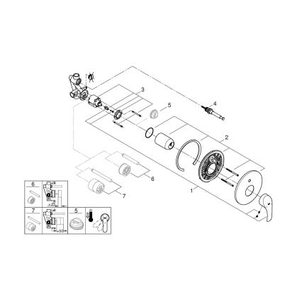 GROHE 33305002 - Vaňová batéria DN 15 lesklý chróm