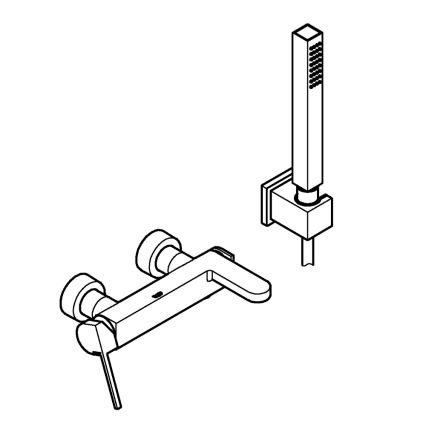 GROHE 33547003 - Vaňová súprava s batériou PLUS, lesklý chróm