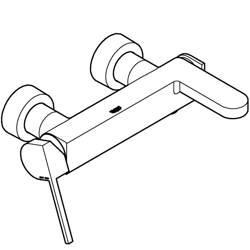 GROHE 33553AL3 - Vaňová batéria PLUS grafit