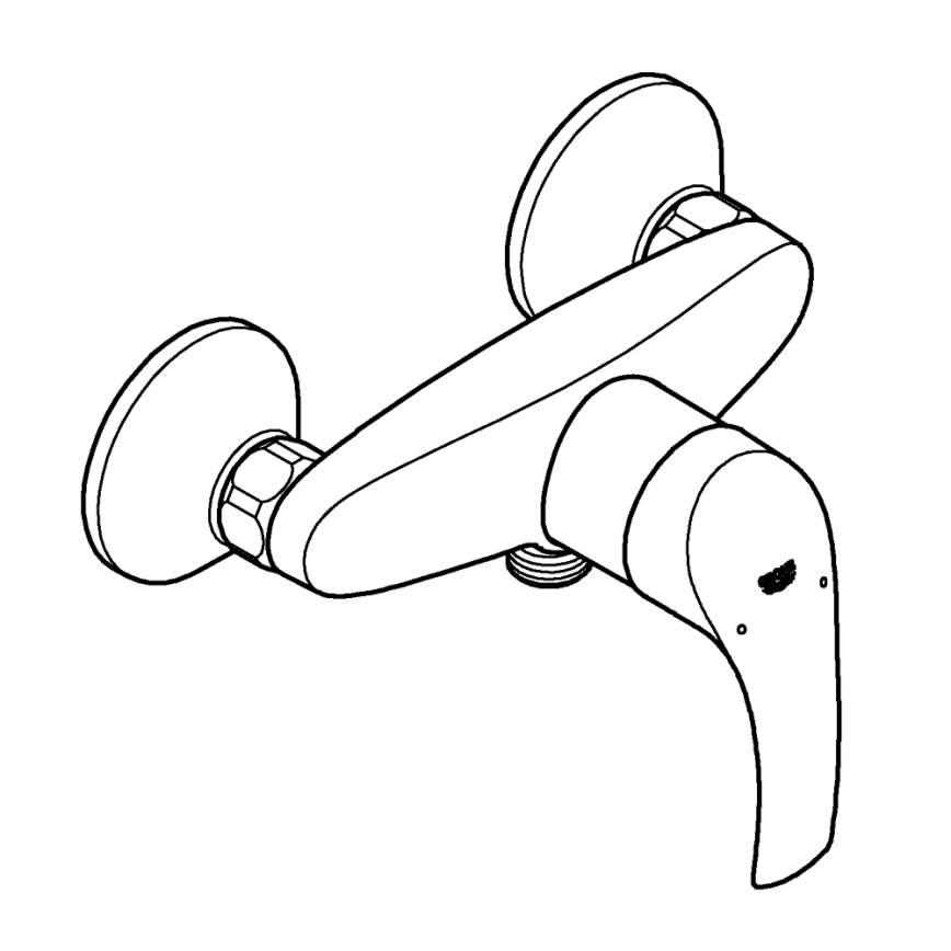 GROHE 33555002 - Sprchová batéria EUROSMART DN 15 lesklý chróm