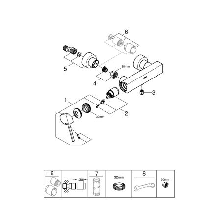 GROHE 33577003 - Sprchová batéria PLUS DN 15 lesklý chróm