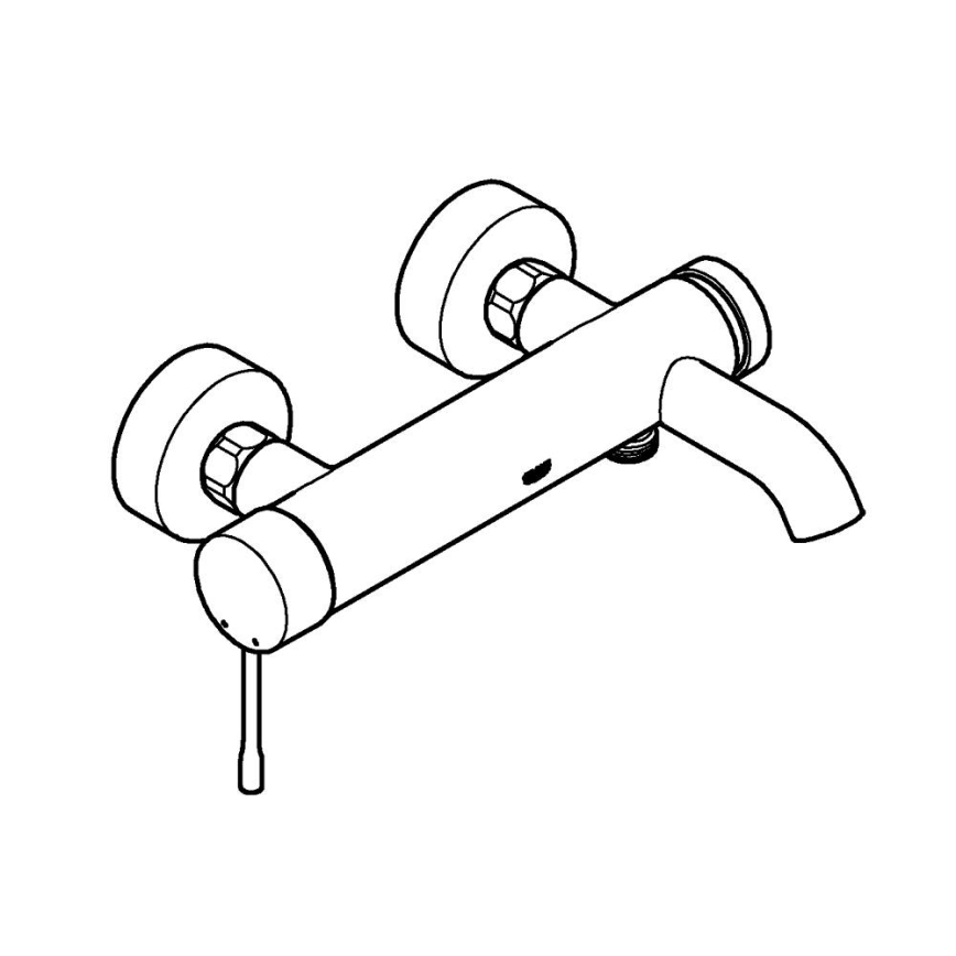 GROHE 33624AL1 - Vaňová batéria ESSENCE 193 mm grafit