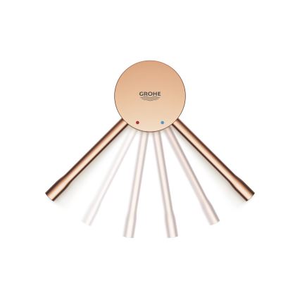 GROHE 33624DL1 - Vaňová batéria ESSENCE 193 mm brúsená medená