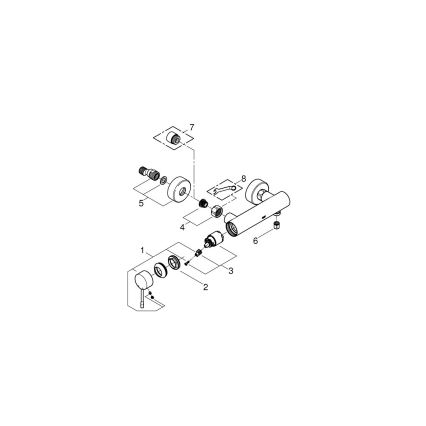 GROHE 33636001 - Sprchová batéria ESSENCE, lesklý chróm
