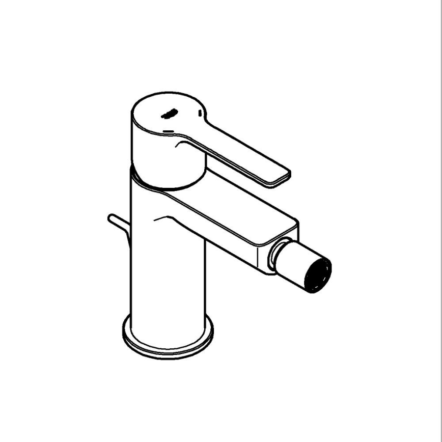 GROHE 33848001 - Bide pipa LINEARE DN 15, sijajni krom