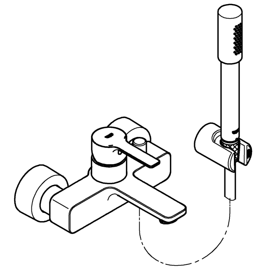 GROHE 33850001 - Vaňová batéria LINEARE DN 15 lesklý chróm