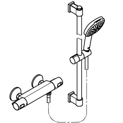 GROHE 34237003 - Termostatická sprchová batéria PRECISION TREND 150 mm chróm
