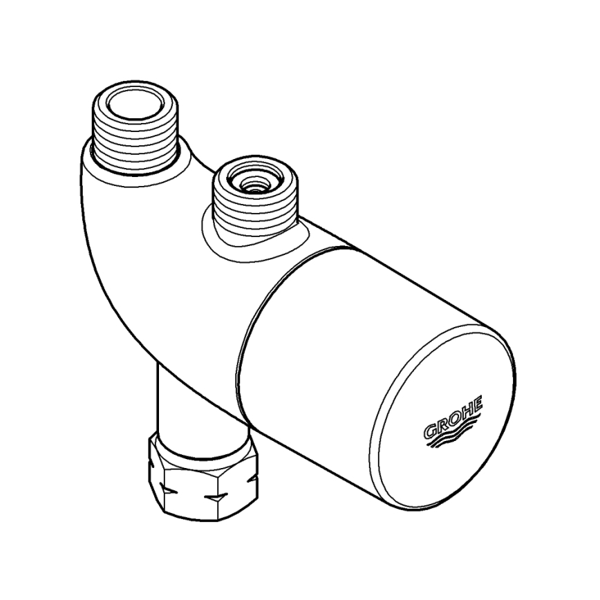 GROHE 34487000 - Termostatická ochrana proti popáleniu GROHTHERM MICRO chróm