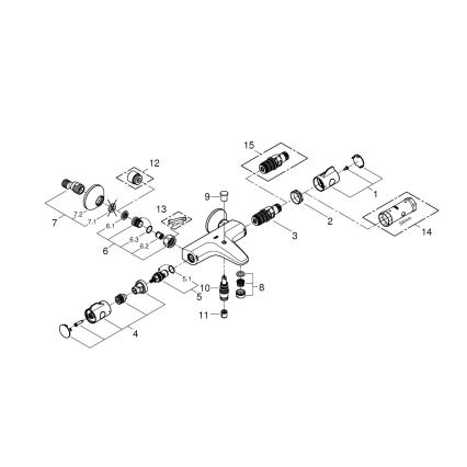 GROHE 34567000 - Termostatická vaňová batéria GROHTHERM 800 DN 15 lesklý chróm