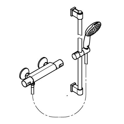 GROHE 34597001 - Termostatická sprchová batéria PRECISION START DN 15 chróm