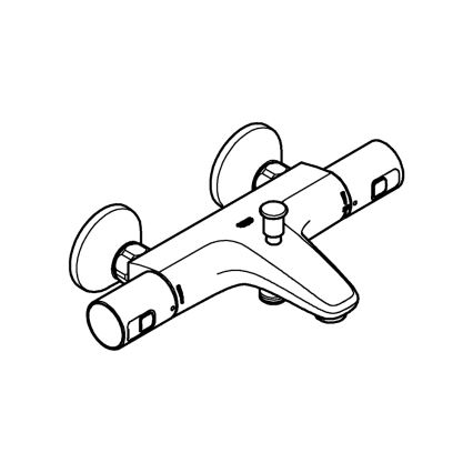 GROHE 345982430 - Termostatická vaňová batéria PRECISION START 168 mm čierna