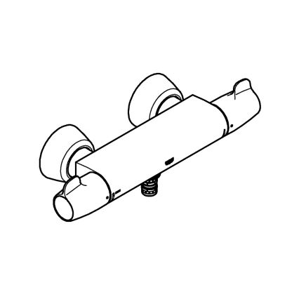 GROHE 34666000 - Termostatická lekárska batéria DN 15 lesklý chróm