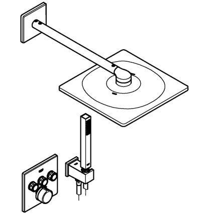 GROHE 34712000 - Sprchový set SMARTCONTROL 310 × 310 mm lesklý chróm