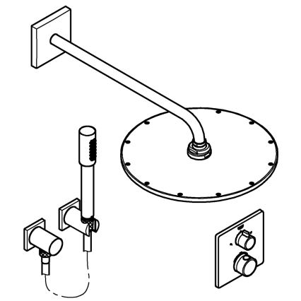 GROHE 34730000 - Sprchová súprava GROHTHERM RAINSHOWER COSMOPOLITAN 310 422 mm chróm