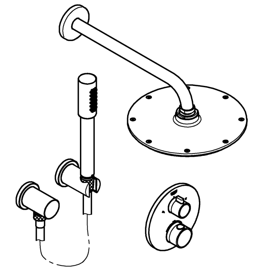 GROHE 34732000 - Sprchová súprava GROHTHERM RAINSHOWER COSMOPOLITAN 210 286 mm chróm