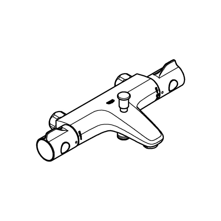 GROHE 34754000 - Termostatická vaňová batéria GROHTHERM 800 DN 15 lesklý chróm