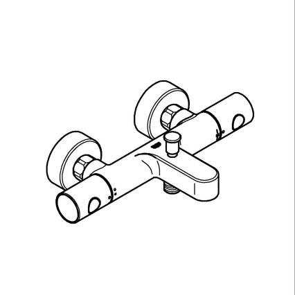 GROHE 34766000 - Termostatická vaňová batéria GROHTHERM 800 COSMOPOLITAN DN 15 chróm
