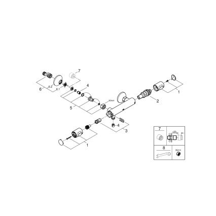 GROHE 34840000 - Termostatická sprchová batéria PRECISION DN 15 lesklý chróm