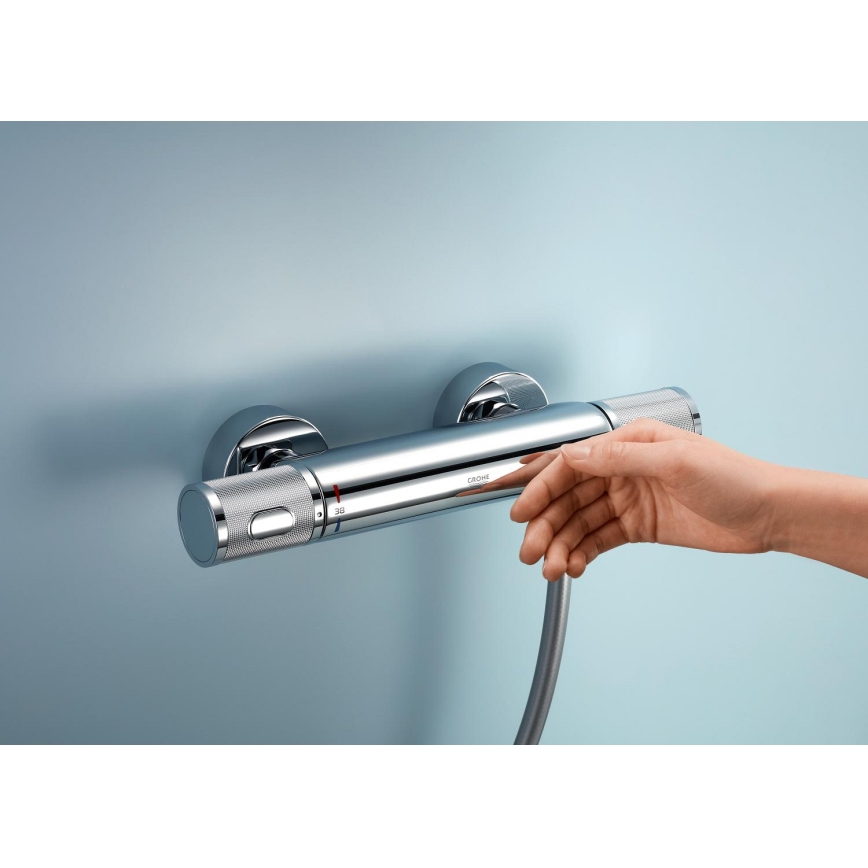 GROHE 34853001 - Sprchový set s termostatickou batériou PRECISION FEEL+ 90 cm, lesklý chróm