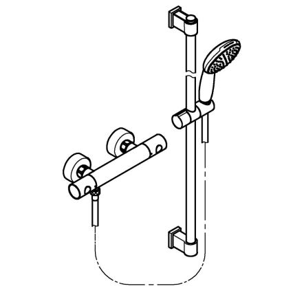 GROHE 34857000 - Termostatická sprchová batéria PRECISION GET 12” lesklý chróm