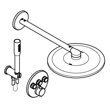 GROHE 34874000 - Sprchový systém PRECISION SMARTCONTROL 310 mm, lesklý chróm