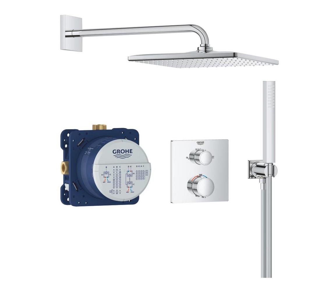 GROHE 34881000 - Podomietkový sprchový systém PRECISION 310 × 310 mm lesklý chróm 34881000