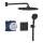GROHE 348822430 - Sprchový set PRECISION 250 × 250 mm čierny