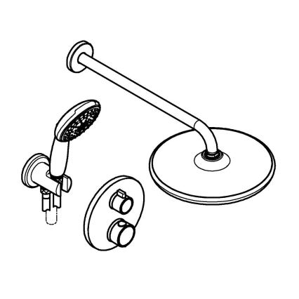 GROHE 34883000 - Sprchový systém PRECISION VITALIO START 250 lesklý chróm