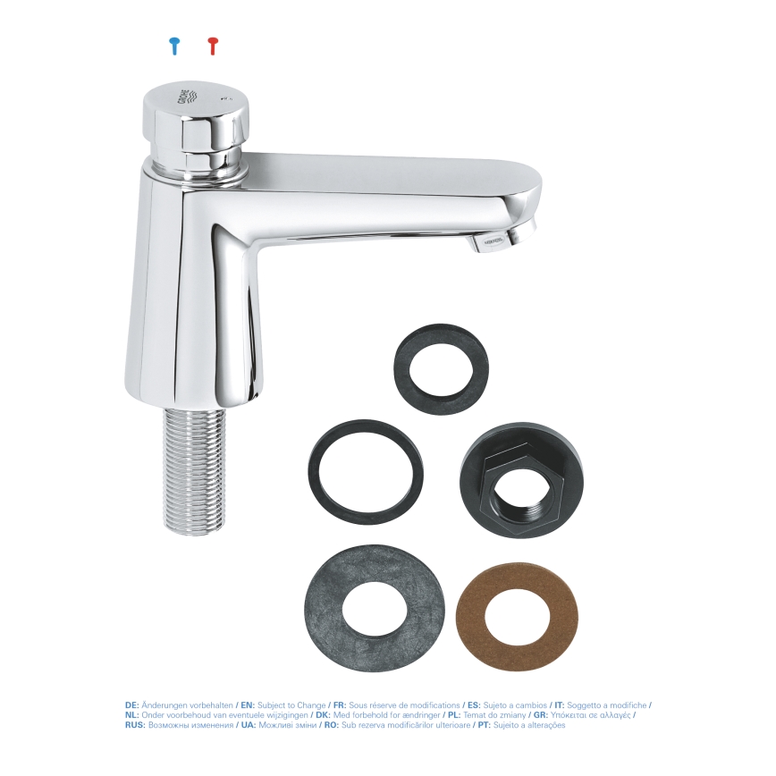 GROHE 36265000-Samo-zatvárací stojanový ventil EUROECO COSMOPOLITAN T DN 15 chróm