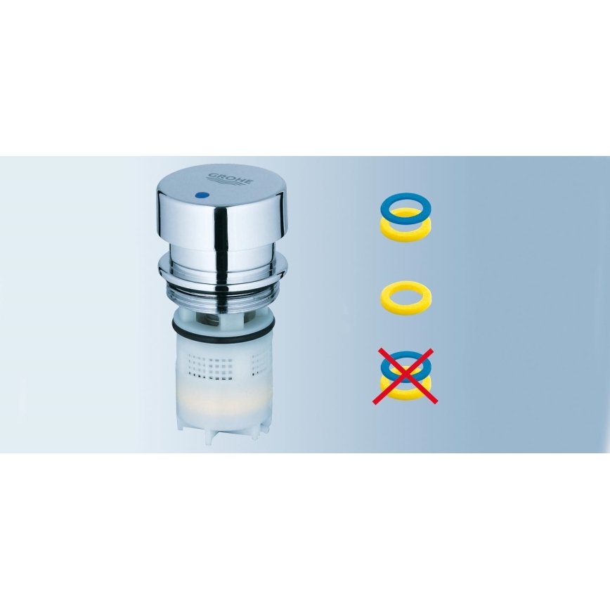 GROHE 36265000-Samo-zatvárací stojanový ventil EUROECO COSMOPOLITAN T DN 15 chróm