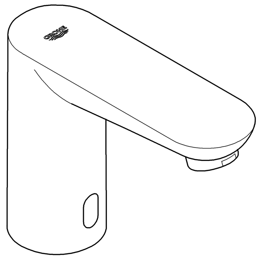GROHE 36269000 - Elektronická umývadlová batéria EUROECO COSMOPOLITAN E 107 mm chróm