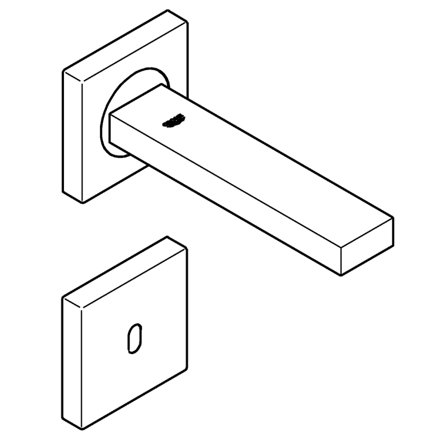 GROHE 36442000 - Infračervená elektronická batéria EUROCUBE E lesklý chróm