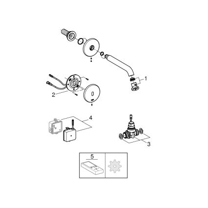 GROHE 36447000 - Infračervená elektronická batéria ESSENCE E 182 mm lesklý chróm