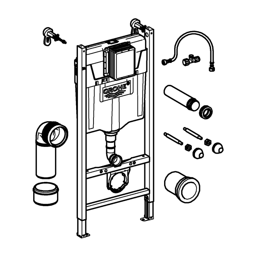 GROHE 36497000 - Modul pre WC SOLIDO 1,13 m biely