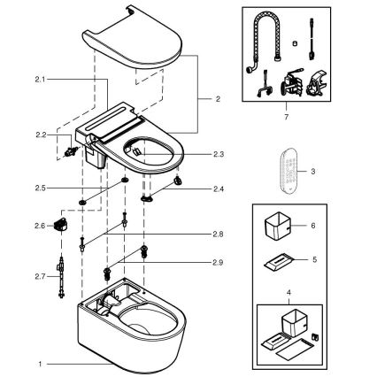 GROHE 36507SH0 - Sprchové WC SENSIA 600 × 387 × 403 mm keramika/biela