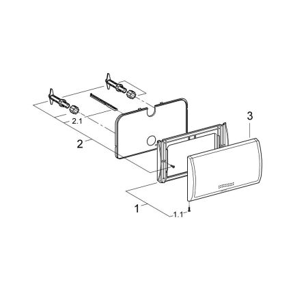 GROHE 37053SH0 - Splachovacie tlačidlo CLASSIC 330 × 190 mm biela
