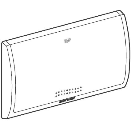GROHE 37053SH0 - Splachovacie tlačidlo CLASSIC 330 × 190 mm biela