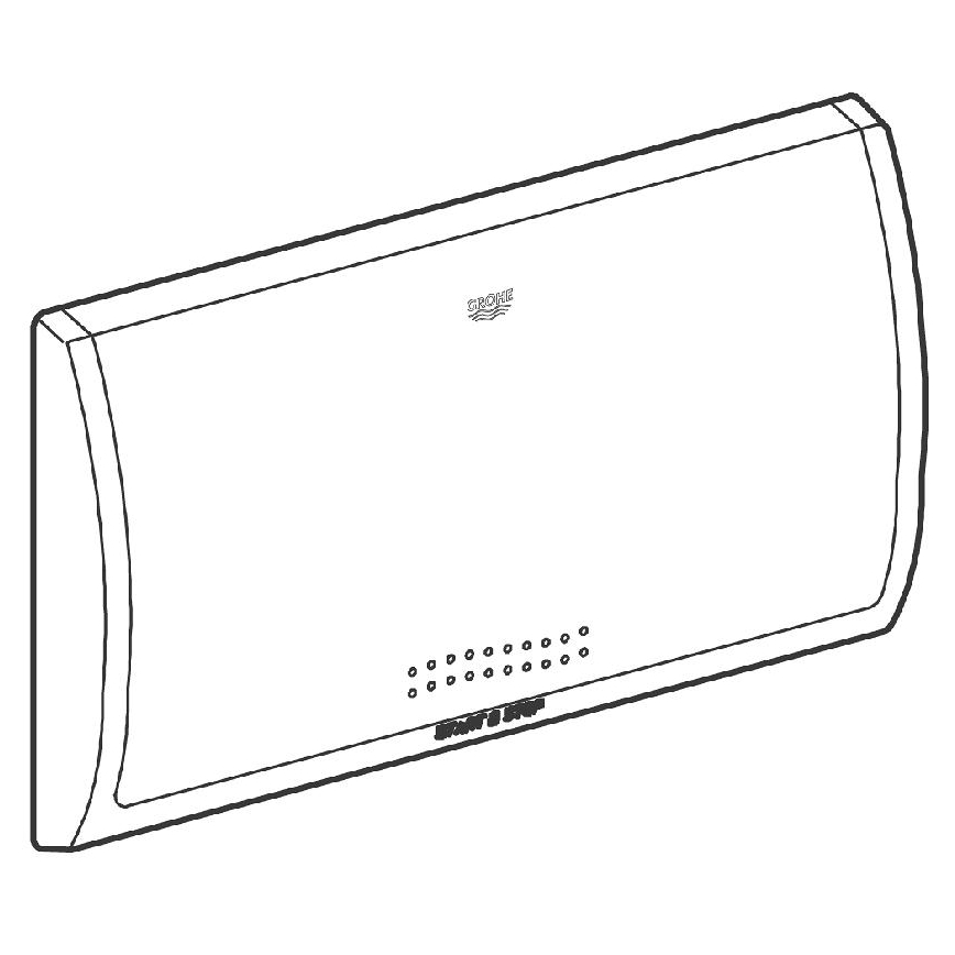 GROHE 37053SH0 - Splachovacie tlačidlo CLASSIC 330 × 190 mm biela