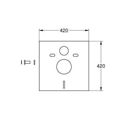 GROHE 37131000 - Tlmiaca sada pre WC biela
