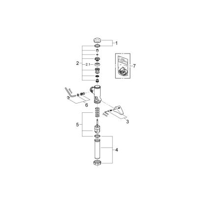 GROHE 37139000 - Automatický splachovací ventil DAL 34” lesklý chróm