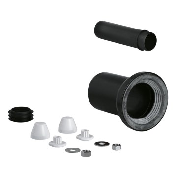 GROHE 37311K00 - Prívodná a odtoková súprava pre WC 150 mm čierna