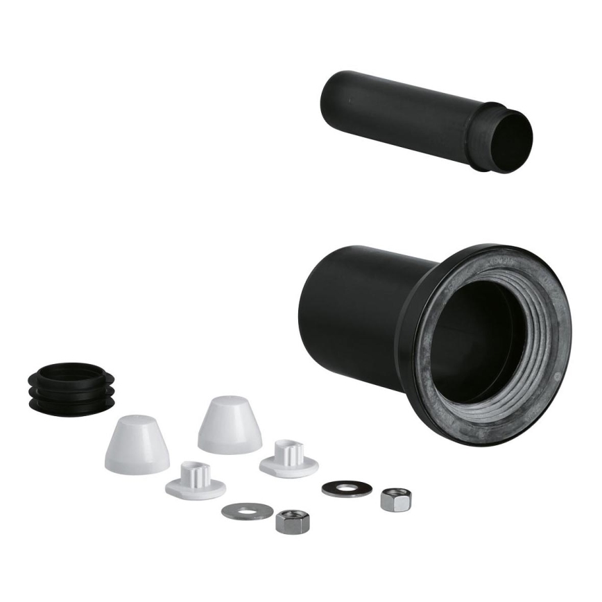 GROHE 37311K00 - Prívodná a odtoková súprava pre WC 150 mm čierna
