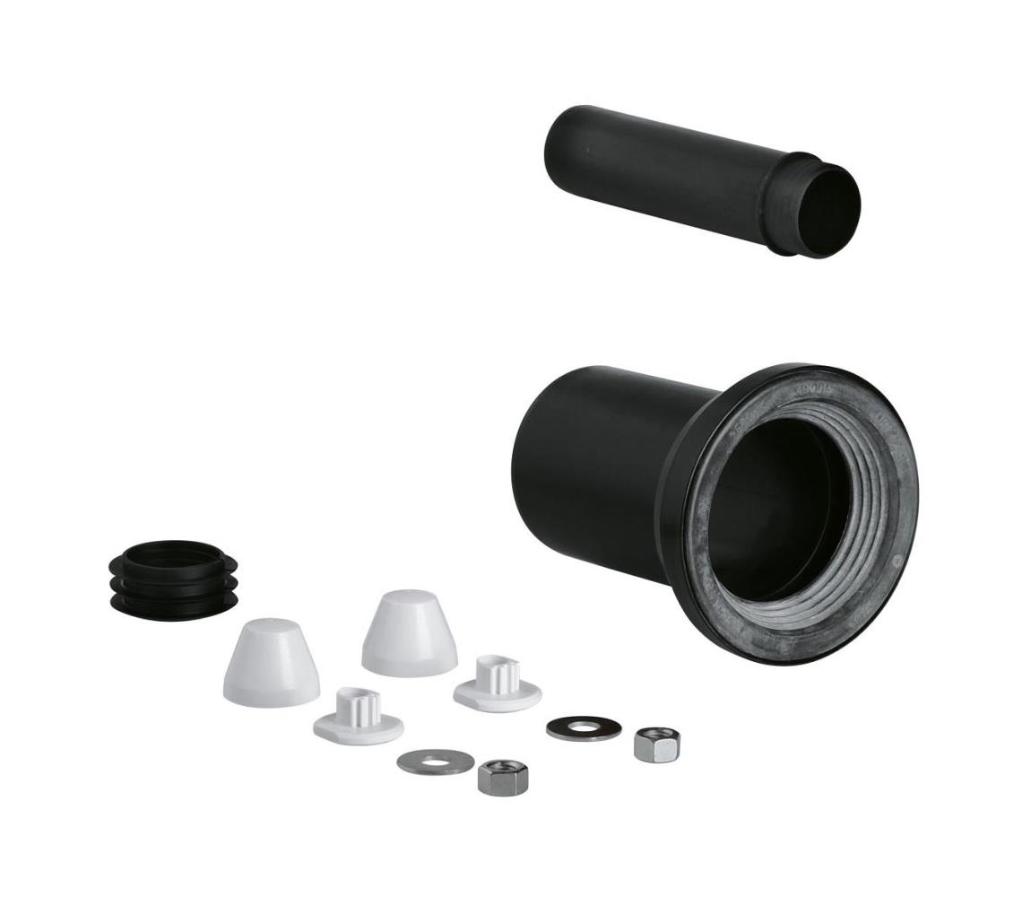 GROHE 37311K00 - Prívodná a odtoková súprava pre WC 150 mm čierna 37311K00